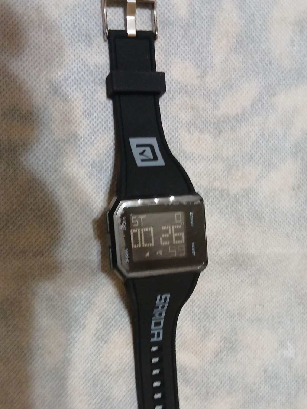 Black Digital Sports Wristwatch - Unbranded